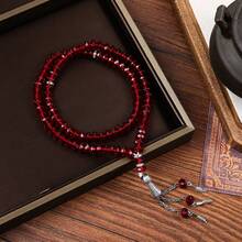 1入全新祈禱念珠，伊斯蘭教手持祈禱念珠手鍊，99顆珠子，男女皆可 - 手串手鍊 - 查看 3