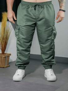 Men Pants - 綠色 - 查看 3