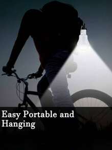 1 件太阳能 LED 吊灯 - 防水应急灯泡，适用于户外庭院、花园和露营 - 耐用、可充电且节能的夜间照明