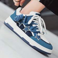 2024年夏季新款男士鞋子-休闲增高运动鞋韩版潮流追星户外情侣网球鞋 - 藍白色 - 查看 4