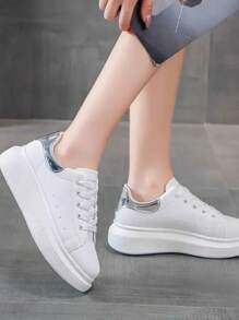 Men Sneakers - Silver - View 1