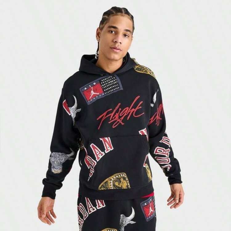 【送料無料】JORDAN ESSENTIALS ALLOVERGRAPHIC BROOKLYN HOODIE Jordan Men's Jordan Essentials Allover Graphic Brooklyn