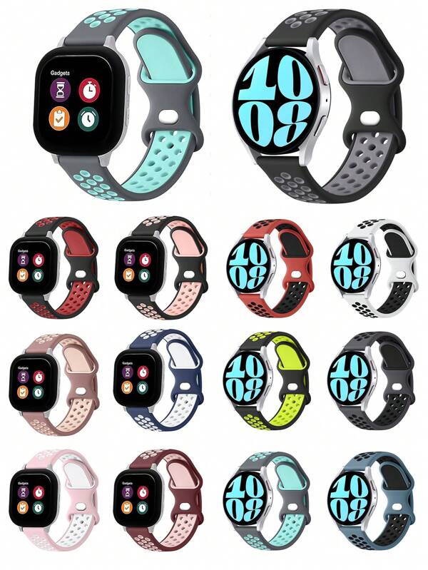 COOLIA 1 Pacote de Pulseira Esportiva de Silicone, Compatível com Garmin Active5 / Vivomove Trend / Vivoactive 5 / Venu SQ2 / Vivomove Sport / Venu 2 Plus / Approach S40 / Forerunner 158 / Forerunner 55 / Venu / Venu SQ / Vivomove3 / Vivoactive3 Music / VivoMove Luxe / VivoMoveStyle / Vivomove / Vivomove HR Sport / Vivoactive3 / Vivoactive3 Music / Forerunner245 / Forerunner245music / Forerunner645 / Forerunner645music. Compatível com Samsung Galaxy Watch 6 5 4 Band 40mm 44mm / Galaxy Watch 6 4 Classic43mm 47mm 46mm 42mm / Watch 5 Pro 45mm / Watch 3 Band, Active 2 Band. Compatível com Huawei Watch GT3 42mm / Watch GT2 42mm / Watch 2. Compatível com Honor Watch SE / Honor MagicWatch2 42mm. Compatível com Amazfit Active / GTR Mini / Bip3 Pro / Bip3 / GTS4 Mini / GTS 3 / GTS 2e / GTS 2mini / GTS 2 / Pop Pro / Pop / BIP U / GTR 42MM / GTS / BIP / BIPLite / Bip 1S / ZEPP E / GTS4 / GTS4min. Compatível com outras pulseiras de relógio de 20mm para homens e mulheres. Tamanho Grande.