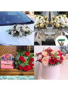 花卉泡沫塊，乾泡沫，高密度海綿，適用於插花、籃子和花束，吸水性強，花店用品 - 淺綠色 - 查看 4