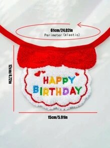 Pet Cat And Dog Cute Birthday Bandana Hat Cartoon Bandana Scarf