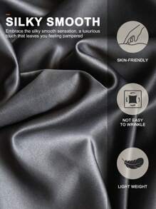 1pc Satin Bed Sheets, Bedding, Fitted Sheet, Skin-Friendly Mattress Cover, Bed Cover, Soft And Comfortable Bedding For Bedroom, Solid Color Mattress Protector, Bedspread For Bedroom, Deep Pocket Bed Sheet Without Pillowcase, Fits Twin, Full, Queen, King All Sizes Beds, Machine Washable, Home Textile, Bedding Gifts, Machine Washable