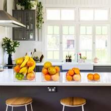 4-częściowy zestaw stojaków ekspozycyjnych z przezroczystego akrylu z pustym dnem, odpowiedni do bufetów, zagnieżdżone kwadratowe tuby, przezroczyste/białe pudełko ekspozycyjne, pudełko do przechowywania i fotografii, kuchnia, prezent świąteczny