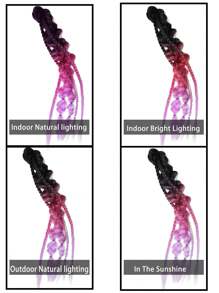 1件24英寸渐变色马尾假发，Y2K风格马尾，自然时尚的合成假发片，适合音乐节、圣诞派对和其他场合。 - 漸層 - 查看 11