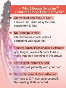 1件24英寸渐变色马尾假发，Y2K风格马尾，自然时尚的合成假发片，适合音乐节、圣诞派对和其他场合。 - 漸層 - 查看 8