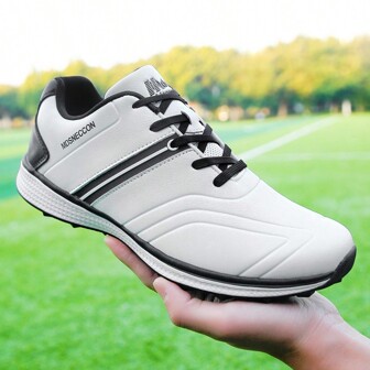 2025 Summer New Style  Men's Shoes Golf Professional Sports Shoes Versatile White And Black Casual Sports Shoes