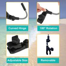 1 Pezzo Ombrellone Regolabile Con Clip Universale Per Fissare Sedie Da Spiaggia E Tavoli, Attività All'aperto Come Trekking E Camping, Ombrellino Conveniente Per Leggeri Acquazzoni