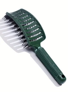 1 pieza Cepillo hueco curvo para cabello esponjoso seco y húmedo - Peine de masaje del cuero cabelludo para hombres y mujeres, herramientas de peluquería y peinado para salón, accesorios para el cabello, cepillos, peines, productos y accesorios para el cabello para barbería, salón de belleza, artículos esenciales de viaje, regreso a la escuela, artículos esenciales de viaje y vacaciones, accesorios para el cabello para mujeres, cepillo, cepillos para el cabello, cepillo de borde, cepillo para el cabello, peine, peine para el cabello, cepillo desenredante, cepillo de bola, mini cepillo para el cabello, juego de cepillos para el cabello, peine de madera, peine, cepillo para el cabello hacia atrás, cepillo para el cabello, cepillo de borde, cepillo para el cabello, peine para el cabello, juego de cepillos para el cabello, peine para el cabello, mini cepillo para el cabello, cepillo desenredante, productos para el cabello, herramientas para el cabello, cosas para el cabello, cuidado del ca - Multicolor - Ver 8