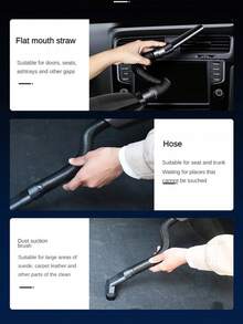 CARSUN Máy hút bụi ô tô cầm tay mini không dây công suất cao Gia đình và xe hơi Sử dụng kép ướt và khô - trắng - Xem 8