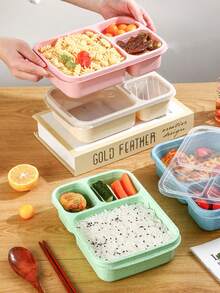 小麥稈午餐盒，外賣和包裝盒 - 綠色 - 查看 3