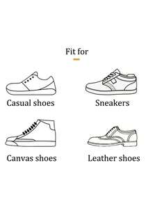 10 piezas/5 pares de parches para plantillas y almohadillas para talón para zapatos deportivos con ajuste de tamaño y acolchado anti desgaste para insertar en la suela del calzado - Negro - Ver 6