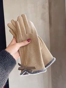 Women's Gloves, Warm For Spring/Fall, Driving/Winter Riding Electric Vehicles, Single-Layered, Cute Lightweight Plus Thick German - Multicolor - View 11