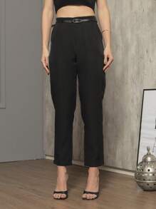 Women Pants - 黑色 - 查看 1
