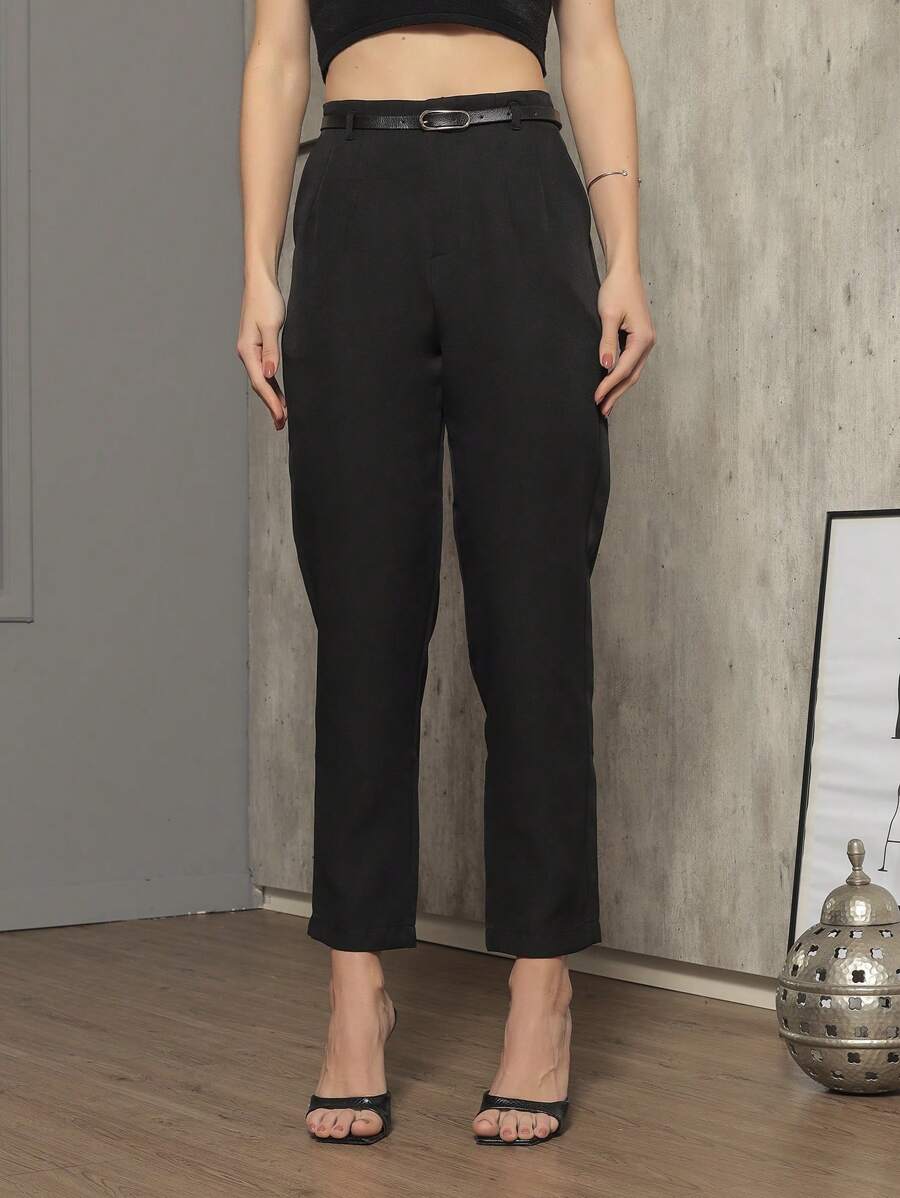 Women Pants - 黑色 - 查看 1