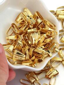 50入組不鏽鋼扣環扣緊夾子，用於吊墜鎖扣、吊墜連接器、夾子、頸鍊DIY珠寶製作配件