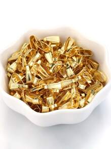 50入組不鏽鋼扣環扣緊夾子，用於吊墜鎖扣、吊墜連接器、夾子、頸鍊DIY珠寶製作配件