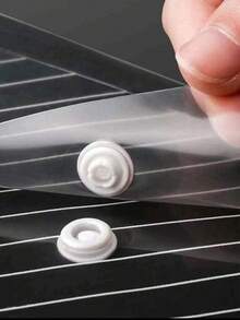 A4 Size Waterproof And Thick Transparent Button Snap Document Bag, Large Capacity For Office Supplies, Archival Storage, Exam Paper Bag For Students - Multicolor - View 7