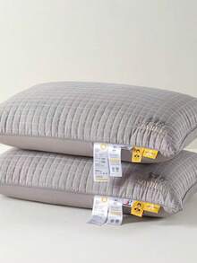 1pc Li Guanqi Soybean Pillow Single-Sided Velvet Pillow Core Gray-High Pillow/Unit - Grey - View 3