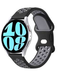 COOLIA 1入組矽膠運動錶帶，適用於Garmin Active5/Vivomove Trend/Vivoactive 5/Venu SQ2/Vivomove Sport/Venu 2 Plus/Approach S40/Forerunner 158/Forerunner 55/Venu/Venu SQ/Vivomove3/Vivoactive3 Music/VivoMove Luxe/VivoMove Style/Vivomove/Vivomove HR Sport/Vivoactive3/Vivoactive3 Music/Forerunner245/Forerunner245music/Forerunner645/Forerunner645music。適用於Galaxy Watch 6 5 4 Band 40mm 44mm/Galaxy Watch 6 4 Classic 43mm 47mm 46mm 42mm/Watch 5 Pro 45mm/Watch 3 Band，Active 2 Band。適用於Watch GT3 42mm/Watch GT2 42mm/Watch 2。適用於Honor Watch SE/Honor MagicWatch2 42mm。適用於Amazfit Active/GTR Mini/Bip3 Pro/Bip3/GTS4 Mini/GTS 3/GTS 2e/GTS 2mini/GTS 2/Pop Pro/Pop/BIP U/GTR 42MM/GTS/BIP/BIP Lite/Bip 1S/ZEPP E/GTS4/GTS4min。適用於其他20mm的男女手錶帶，大碼 - 20mm-Large - 查看 3