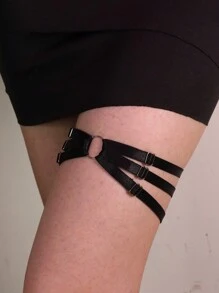 1 pieza Accesorio íntimo para mujer Liguero con lazo, banda para el muslo sexy para fiestas