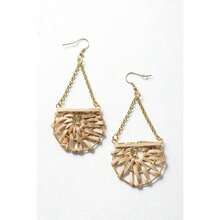 Natural Drop Woven Earrings - 彩色 - 查看 2