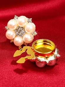 2 piezas de botones para camisa de mujer y hombre, cubierta de botón para camisas, gemelos falsos de perlas y pedrería, pasadores de botón, accesorios de ropa para mujeres, decoración de botones, regalo de vacaciones - Estrella - Ver 10