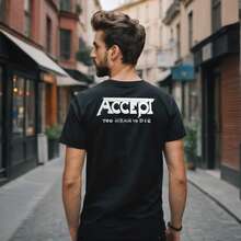 Men T-Shirts - 黑色 - 查看 2