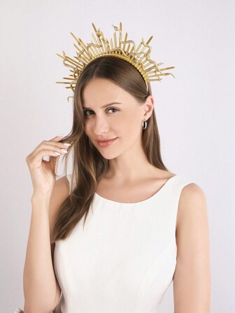 HOWAWAY 1 件夸张金蛇装饰头带适合派对装扮万圣节