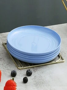 4 件套塑料餐盘，4 件套，直径 20 厘米，厨房，圣诞礼物