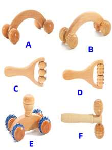 1PC  Wooden Massager Wholesale Manual Roller Massage Tool Portable Dredging Meridian Massager