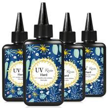 100g/200g/300g/500g/1000g 高透明 UV 水晶环氧树脂，快干 UV 固化树脂，适用于 DIY 工艺品