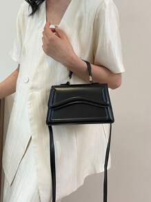 Bolso de mano minimalista, nueva moda clásica 2025, bolso de hombro de unicolor para ir al trabajo