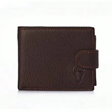 Genuine Leather Wallets Men Front Pocket Wallet Bifold Classic Male Purse With Coin Pocket And Multiple Card Slots,Birthday Fathers Day Annversary Gift For Him - Brown Color