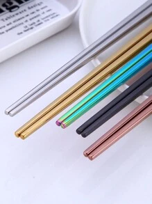 1/5 chiếc đũa thép không gỉ Holographic, đũa hiện đại cho nhà bếp trong bộ đồ ăn khách sạn cao cấp, nhà bếp, quà tặng Giáng sinh - Nhiều màu - Xem 5