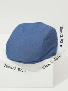 Eine Frühjahr/Sommer neue Einfarbig Kinder Baskenmütze, Unisex Baby Jungen und Mädchen modische Kopfbedeckung für Kinder mit einfachem Baseballkappe