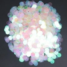 Paillettes Sequins 10mm Lớn Dẹt Tròn Cạnh Lỗ Sequin Lỏng Cho Thủ Công Khiêu Vũ Trang Sức Mặt Dây Chuyền Trang Trí Đám Cưới Phụ Kiện May Vá 20g 500 cái - Nhiều màu - Xem 17