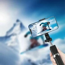 66.9-Inch Bluetooth Three-Pin Selfie Stick, Portable Handheld Travel Selfie Stick For Live Streaming And Photography - Multicolor - View 3