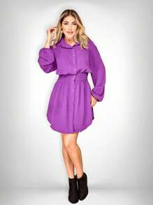 Women Dresses - Màu Lilac Tím - Xem 1
