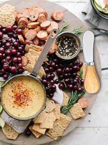 1 pieza/3 piezas/4 piezas/6 piezas Cuchillos de queso de acero inoxidable, herramientas de cocina multiusos, cuchillos para mantequilla - Beis - Ver 5