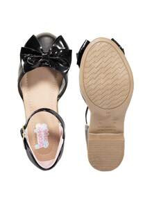 Little toe Kids Heeled Sandals - Black - View 4