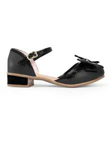 Little toe Kids Heeled Sandals - Black - View 5