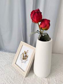 2 Pcs Artificial Rose Flowers 22.83in Burnt Edge Long Stem Silk Fake Roses For DIY Wedding Bouquet Table Centerpiece Home Decor - Red - View 6