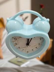 DESPERTADOR Y RELOJ DISEÑO DE CORAZON - Azul - Ver 3