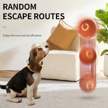 1 pelota para perro eléctrica inteligente, que rueda y salta y cubierta de erizo de mar, adecuada para el tiempo de juego en interiores para perros pequeños, medianos y grandes. - Multicolor - Ver 6