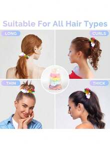 3 Stücke LED Haargummis für Frauen - Haargummi, Leuchtende Haargummis für Mädchen, Bunte Garnhaarspangen mit mehreren Leuchtmodi, dekoriert mit Leoparden-, Punkte- und Schmetterlingsprint, Neon-LED-Rave-Haaraccessoires, die im Dunkeln leuchten, Partyzubehör für Dunkelheit, Halloween-Party, Kreuzfahrt, Urlaub, Straße, Tanzparty, Musikfestivals, Nachtclubs, tolle Geschenke für Freunde und Kinder - Verschiedenfarbig - Übersicht 9