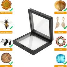 Hộp đựng vỏ sò 3D Hộp trưng bày nổi Hộp đựng trong suốt cho bộ sưu tập vỏ sò biển, đá pha lê, kim cương, trang sức, huy hiệu trang trí - Nhiều màu - Xem 4